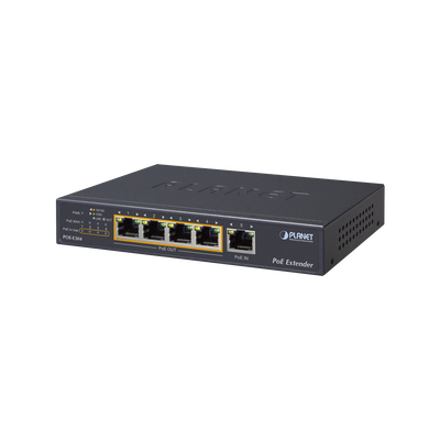 Extensor Ultra PoE de 65 Watts Con 4 Puertos Gigabit de Salida 802.3 af/at | POE-E304