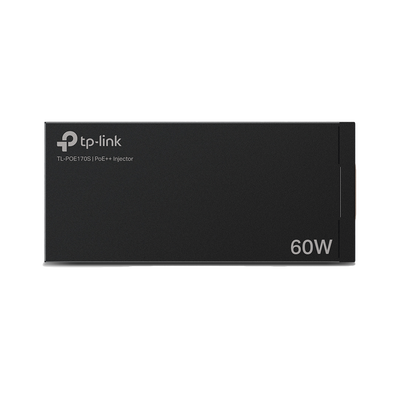 Inyector PoE++ (60W) / Gigabit 802.3 af/at/bt / 2 puerto 10/100/1000 Mbps / Plug and Play / Fuente alimientación Integrada | TL-POE170S