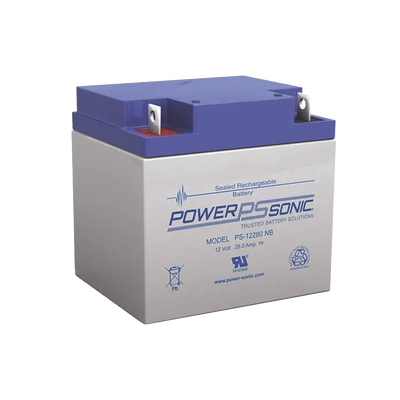 Batería 12V, 28AH, Para Respaldo, Tecnologías AGM/VRLA, 5 Años Vida Útil, Terminales NB, Reconocida UL | PS-12280-NB
