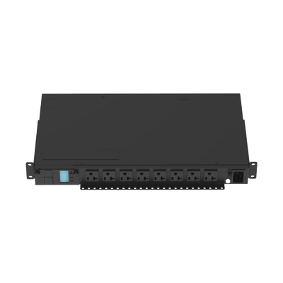 PDU Monitoreable (MI) para Distribución de Energía, Enchufe de Entrada NEMA 5-15P, Con 8 Salidas 5-20R, Horizontal 19in, 120 Vca, 15 Amp, 1UR | P08D09M