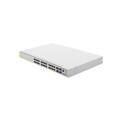 Switch PoE+ Administrable CentreCOM GS970M, Capa 3 de 24 Puertos 10/100/1000 Mbps + 4 SFP Gigabit, 370 W | AT-GS970M/28PS-10