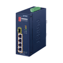 Switch industrial, Temperatura de Operación: -40 a 75ºC, 4 puertos PoE 10/100 + 1 Puerto 100Base-FX | ISW-514PTF