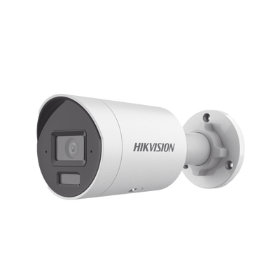 [Dual Light + 2 Micrófonos Integrados] Bala IP 8 Megapixel (4K) / Lente 2.8 mm / 40 mts Luz Blanca + 40 mts IR / ACUSENSE / Exterior IP67 / WDR 120 dB / PoE  / Micro SD / Metal / ACUSEARCH | DS-2CD2083G2-LI2U