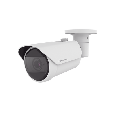 Camara Bala IP 8MP con funciones IA / Lente Motorizado 3.2 a 10.2 mm / WDR 120dB / H.265 / RanuraSD / Protección IP66 IK10 / IR 30m | QNO-C9083R