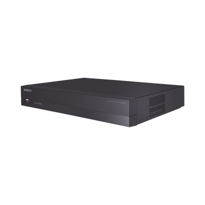 NVR 4 canales grabacion hasta 8MP / H.265, H.264 / P2P Wisenet / 4 puertos PoE Plug and play / soporta 1 disco duro (no incluido). | ARN-410S