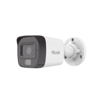 [Dual Light] Bala IP 2 Megapixel (1080p) / Lente 2.8 mm / Ángulo de visión 101° / 20 mts IR + 15 mts Luz Blanca / Micrófono Integrado / ACUSENSE Lite / Exterior IP67 / PoE / dWDR / H.265+ / ONVIF | IPC-B120HA-LUC
