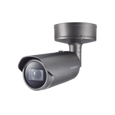 Camara Bala IP 2MP con IA / Lente Motorizado 4.38 a 9.33mm / P-Iris / WDR 120dB / H.265 / RanuraSD / Protección IP67 IK10 NEMA4X | PNO-A6081R
