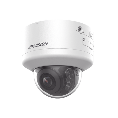 Domo IP 4 Megapixel / Lente Mot. 2.7 a 13.5 mm / Dual Light (40 mts IR + 40 mts Luz Blanca  / Exterior IP66 / IK10  / Audio y Alarma I/O / PoE+ / ONVIF / Micro SD / 4 Analíticos: AcuSense, Deteccion Facial, Conteo de Personas por Cruce y Zona | DS-2CD3746G2HT-LIZSU(PTRZ)