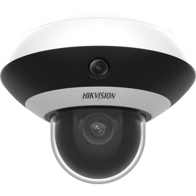 Mini Domo PanoVu 4 Megapixel / 1 PTZ 4X Zoom + 3 Lentes Panorámicos 360° / H.265 / 10 mts IR / Uso en Interior / PoE+ / dWDR / Micro SD | DS-2DP3D404IWG1-E/36(F5)