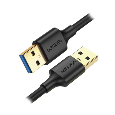 Cable USB-A 3.0 a  USB-A 3.0 / 2 Metros / Macho a Macho / Conector Niquelado / Núcleo de Cobre Estañado / Blindaje Múltiple / Velocidad 5Gbps / No Requiere Controlador / Compatible con USB2.0 Y USB 1.1 | 10371