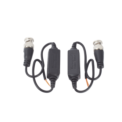 Kit de Transceptores (Baluns) para EXTERIOR TurboHD Hasta 4K HD-TVI / HD-CVI / AHD / CVBS / COAXITRON / AUDIO POR COAXITRON  / Menu OSD / CONECTORES 100% COBRE / Con Cable RF Blindado. Distancia de hasta 200 m en 4K. Calidad PREMIUM | TT-101-F-TURBO-EXT