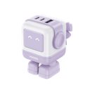 Cargador RobotGaN de 65W Serie UNO | 3 Puertos de Carga Rápida | 2 USB-C | 1 USB-A | PD 3.0 | QC 4.0 | Carga Inteligente | Tecnología GaN II | Zapato Magnético Extraíble | Carcasa Ignífuga | Pantalla LED | 35314