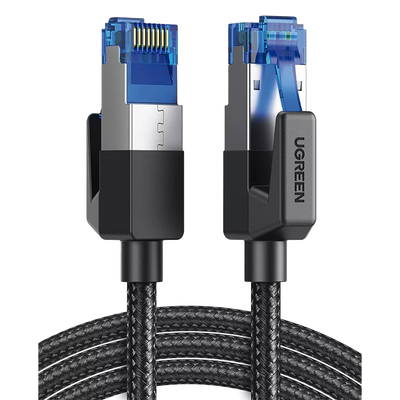 Cable Ethernet Cat8 CLASS F/FTP Redondo con Malla de Nylon 2 Metros (6.56 Pies) | 80431