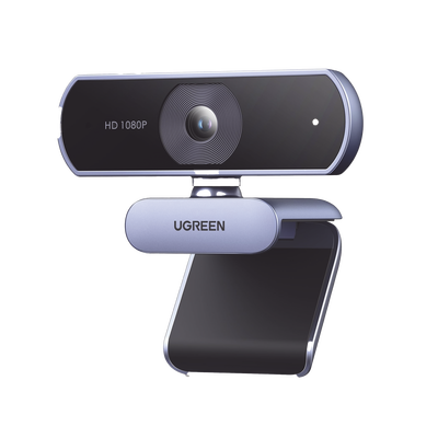 Cámara Web HD con Micrófono Integrado | Resolución 1080P@30FPS | Micrófonos Duales Integrados | Cancelación de Ruido | Corrección de Luz Automática | Vista Amplia de 85° | Rotación Flexible de 36 | 15728