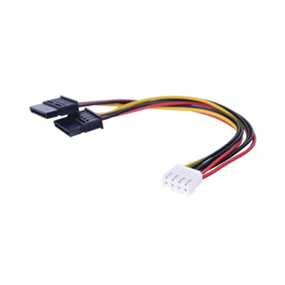 Cable Doble de Corriente SATA / Compatible con DVR´s epcom y HIKVISION / 15 cm de Longitud | 101-502-130