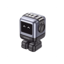 Cargador RobotGaN de 65W Serie UNO | 3 Puertos de Carga Rápida | 2 USB-C | 1 USB-A | PD 3.0 | QC 4.0 | Carga Inteligente | Tecnología GaN II | Zapato Magnético Extraíble | Carcasa Ignífuga | Pantalla LED | 15570B