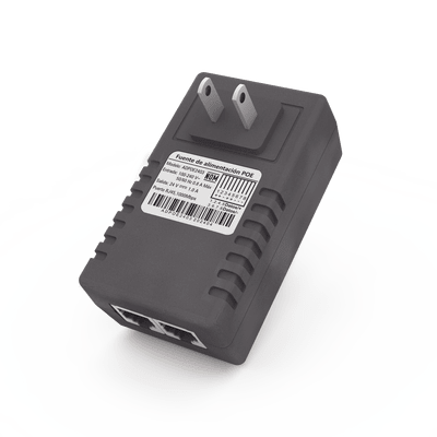 Adaptador de pared / Inyector PoE / 48 Vcc / 0.5 A / Controlado por chip IC / Protección contra OV, OC, SC, UV/  Fácil de instalar | ADPOE4805