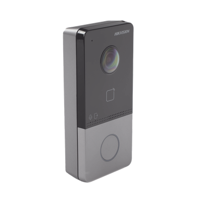 Videoportero IP 2 Megapixel / PoE Estandar / IP65  / Apertura desde Hik-connect / Soporta 1 Departamento y Hasta 6 Monitores / Soporta Tarjetas Mifare / 1 Salida Relay | DS-KV6113-PE1(C)