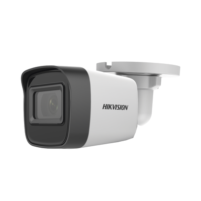 Bala TURBOHD 5 Megapixel / Lente 2.8 mm / 4 Tecnologías (TVI / AHD / CVI / CVBS) / 30 mts SMART IR EXIR / Exterior IP67 / dWDR / Metal | DS-2CE16H0T-ITF(C)