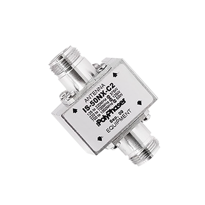 Protector Coaxial RF / 125-1000 MHz / 50 Ω / Conectores N Hembra / Ceja Lateral / 50 kA | IS-50NX-C2