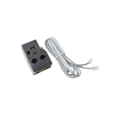 Protector Plug 120 V / 15 A / 40,000 A / Telco RJ11 / LED Diagnóstico y Tornillo Fijación | DTK1FF