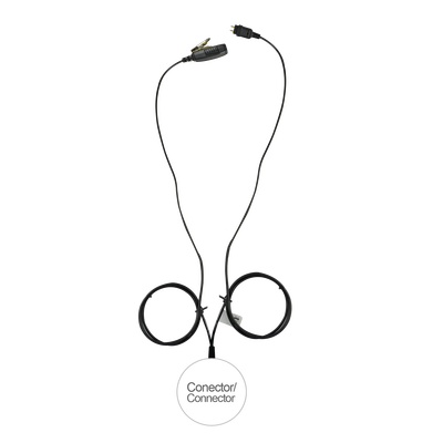 Kit de vigilancia LOC de 2 cables para KENWOOD NX-200/300/410, TK-480/2180/3180 | E1-2W2KB131