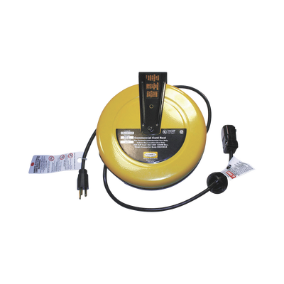 Carrete de Cable comercial (16/3 rudo), para 125 V CA, 10 A, 7.6 m de longitud con conector HBL5969VBLK. | HUB-HBL-C25-163C