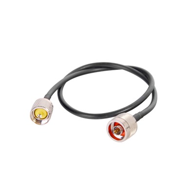 Jumper de 60 cm (23.62 Pulgadas) Fabricado con Cable RG-58U-SYS, Conector N y UHF del Otro Extremo | SN-58U-UHF-60