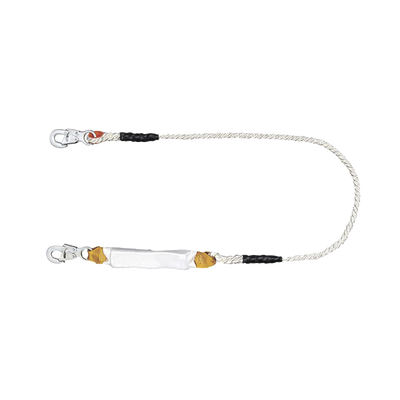 Amortiguador con Cable de Protección de  Nylon y 2 Ganchos de Seguro Doble. | 5430-15-D