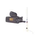 Kit de radio UM385BK | mas antena marina de fibra de vidrio TX-5206-SYS y soporte para antena 4186 | UM-385BK/KIT5206