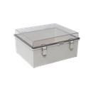 Gabinete Plástico ABS, Puerta Transparente, Uso en Intemperie IP66 (190 x 290 x 140 mm) cierre por Broche Inoxidable y Permite Cerrado con Candado y Llave (Perno 5mm) No Incluido | PST-1929-14ET