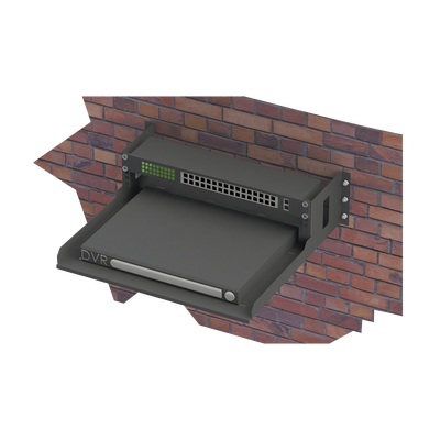 Rack Abierto de Montaje en Pared, de 19in, de 2 Unidades de Rack, con Charola de 460 mm de Profundidad, Se envía el Gabinete Armado. | LP-RAP-1802