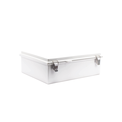 Gabinete de Plástico ABS, Uso en Intemperie IP66 (350 x 460 x 160 mm) Cierre por Broche Inoxidable y Permite Cerrado con Candado y Llave (Perno 5mm) No Incluido | PST-3546-16E