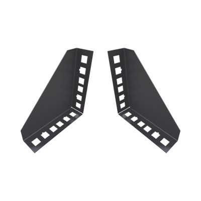 Par de Sujetadores para Instalación de Equipo Rackeable en Placa o Pared (hasta 2U), Puede soportar 10 Kg | LP-RACK-ADAP