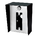 Gabinete para Montaje en Poste ENFORCER / Carcasa de Acero con Pintura en Polvo / Placa Frontal de Acero Inoxidable con Bisagra / IP65 Impermeable / Incluye Herrajes de Montaje y 2 Llaves / Compatible con Dispositivos de Formato Angosto y Ancha | BP-611