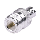 Adaptador en Línea, de Conector N Hembra a BNC Hembra, Plata/ Oro/ Teflón. | RFN-1039-1