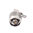 Conector N Macho en A/R de Anillo Plegable para Cables LP-195, LP-142, RG-58/U, RG-142/U, Niquel/ Oro/ Teflón. | RFN-1009-C-03