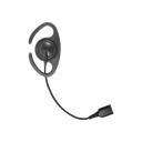 â€‹Auriculares de gancho en forma de "C" con cable de fibra trenzada y conector SNAP. Requiere micrófono de solapa de 1 o 2 hilos de la Serie SNAP. | SNP-CR