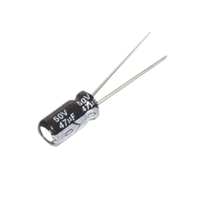 Capacitor Electrolítico de Aluminio, Radial de 47 µFd, 50 Vcc, 105 °C, 6.3 x 11 mm. | 0047M0050V