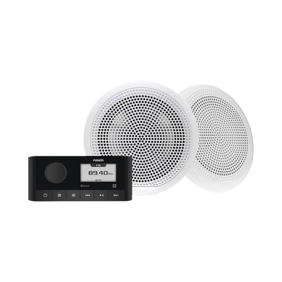 Sistema de estero marino MS-RA60 con dos bocinas de diseño clásico incluidas. | 10-02405-50