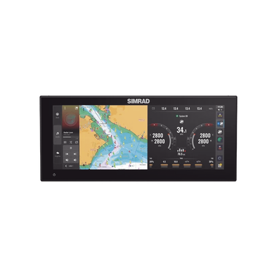 Pantalla Ultrawide NSX ULTRAWIDE de 12 pulgadas / Pantalla SolarMAX™ IPS HD / Integración con Mercury® y CZone® / Sonar Active Imaging™ / Compatibilidad con C-MAP® X-Gen Charts / NMEA 2000® / Ethernet y USB | 000-16215-001