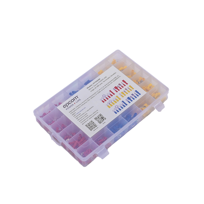 Juego de 580 pzas. Terminales Variadas con Forro y Caja de Almacenamiento. | EP-TKM-580