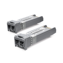 UFiber Módulo SFP+ 10G, transceptor MiniGibic MultiModo 10 Gbps, distancia 300m, conectores LC, paquete de 2 piezas | UACC-OM-MM-10G-D-2