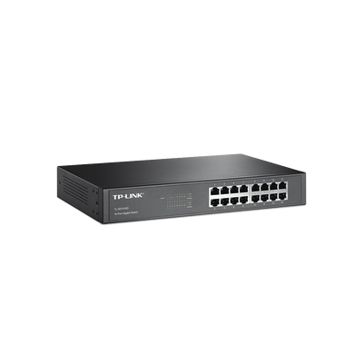 Switch Gigabit no administrable de 16 puertos 10/100/1000 Mbps para escritorio/rack | TL-SG1016D