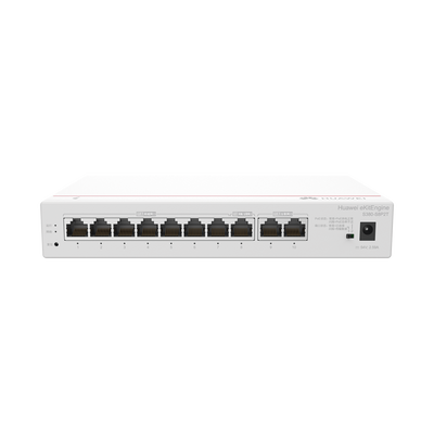 Router eKit / 2 Puertos WAN Gigabit / 1 Puerto LAN/WAN Gigabit  / 7 Puertos PoE LAN Gigabit / Presupuesto PoE 124 W / Rendimiento de 2 Gbps / Controlador (64 APs) / Hasta 250 clientes / Libre de licenciamiento | S380-S8P2T