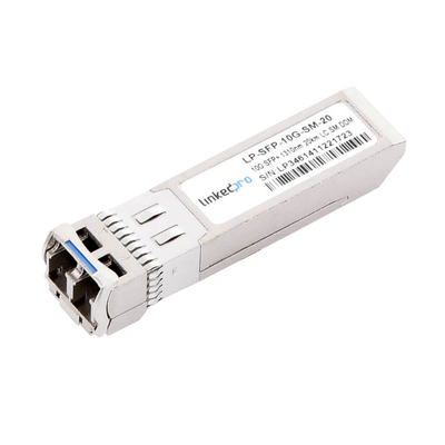 Transceptor Óptico SFP+ (Mini-Gbic) / Monomodo 1310 nm / 10 Gbps / 10GBASE-LR / Conectores LC/UPC Dúplex / DDM / Hasta 20 km | LP-SFP-10G-SM-20