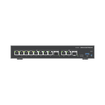 4 en 1: Firewall Nueva Generación, Router, PBX IP, Switch 10 Puertos Gigabit (4 PoE) + 2 Puertos SFP 2.5 Gigabit | GCC6011