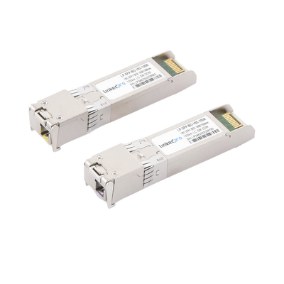 Transceptores Ópticos Bidireccionales SFP+ (Mini-Gbic) / Monomodo 1490 & 1550 nm / 10 Gbps / 10GBASE-BX / Conector LC/UPC Simplex / DDM / Hasta 100 km / 2 Piezas | LP-SFP-BD-10G-100
