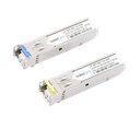 Transceptores Ópticos Bidireccionales SFP (Mini-Gbic) / Monomodo 1310 & 1550 nm / 1.25 Gbps / 1000BASE-BX / Conector LC/UPC Simplex / DDM / Hasta 40 km / 2 Piezas | LP-SFP-BD-1G-40