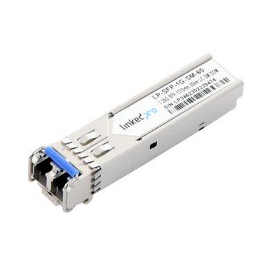 Transceptor Óptico SFP (Mini-Gbic) / Monomodo 1310 nm / 1.25 Gbps / 1000BASE-EX / Conectores LC/UPC Dúplex / DDM / Hasta 60 km | LP-SFP-1G-SM-60